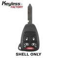 Keyless Factory KeylessFactory: Chrysler / Jeep / Dodge 2004 “ 2017 / 5-Button Remote Head Key Shell / M3N5WY72XX RHS-CHY-1365